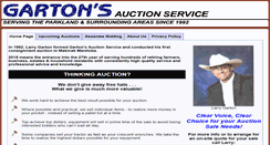 Desktop Screenshot of gartonsauction.com